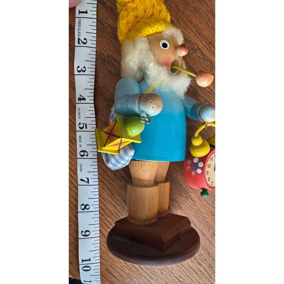 Steinbach Vtg German Wooden Smoker The Clocksmith The Sandman Rare - Picture 7 of 8